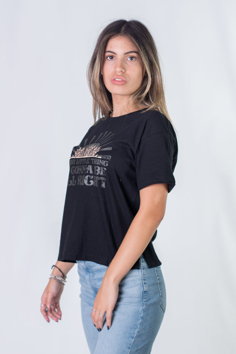 Remera Mujer Ocn Eden Negro 173