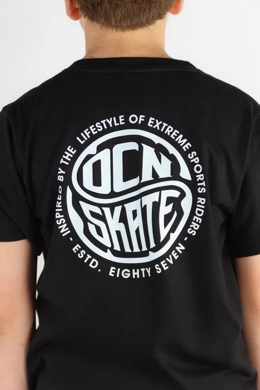 Remera Ocn Kids Original Negro (R3)