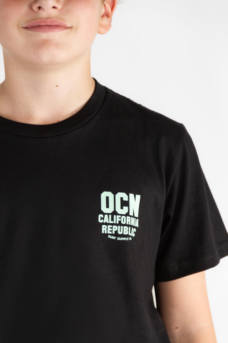 Remera Ocn Kids Original Negro (Q8)