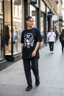 Remera Dos Padres Oversize Negro