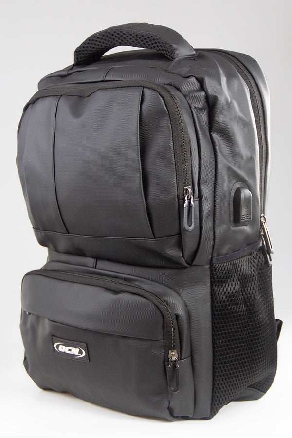 Mochila Ocn Hombre Dual Imp Negro