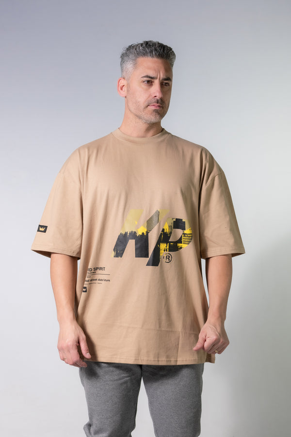 Remera H Kingpin Oversize Beige Y7