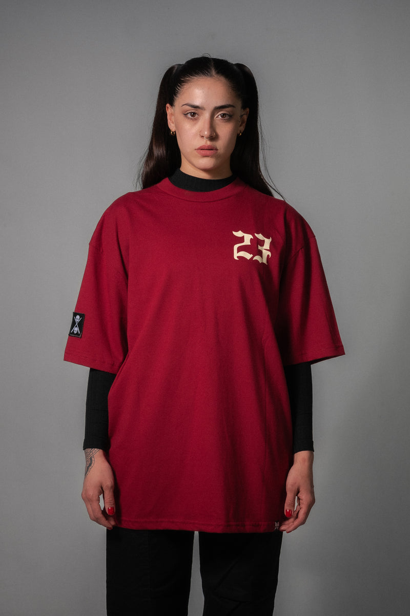 Remera Dos Padres Unisex Oversize 251 puro bordo