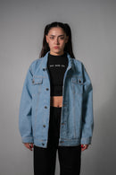 Campera Ocn H Unisex Oversize Celeste