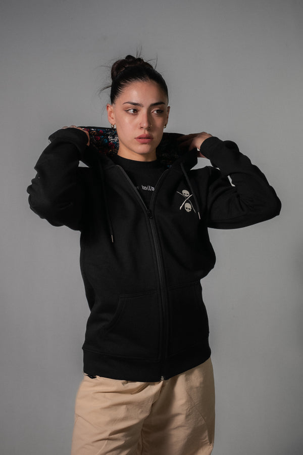 Campera Dos Padres Unisex 2Fat Print Hood 371 Negro