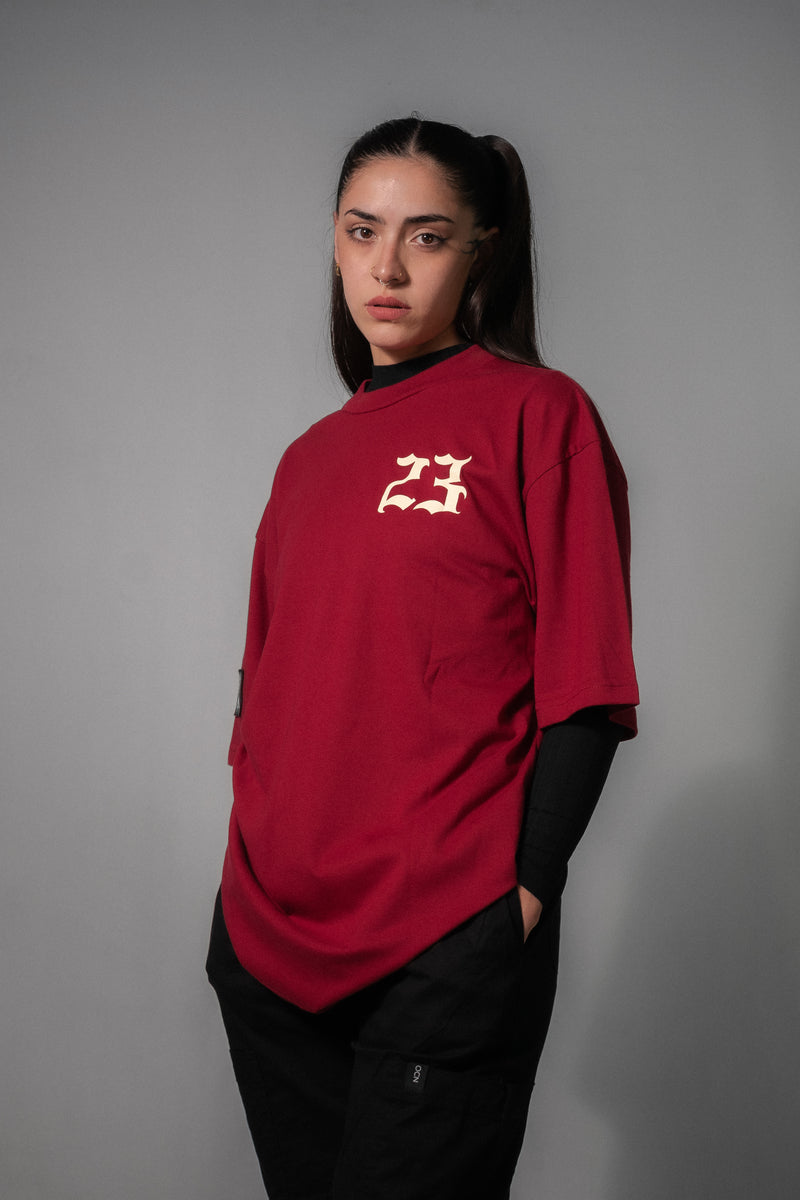 Remera Dos Padres Unisex Oversize 251 puro bordo