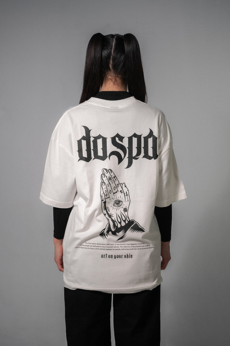 Remera Dos Padres Unisex Oversize 265 Blanco