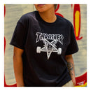 Remera Thrasher H SkateMag Negro
