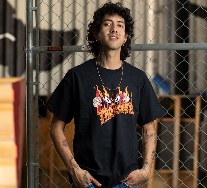 Remera Thrasher  T-Shirt Sucka  Free Negro