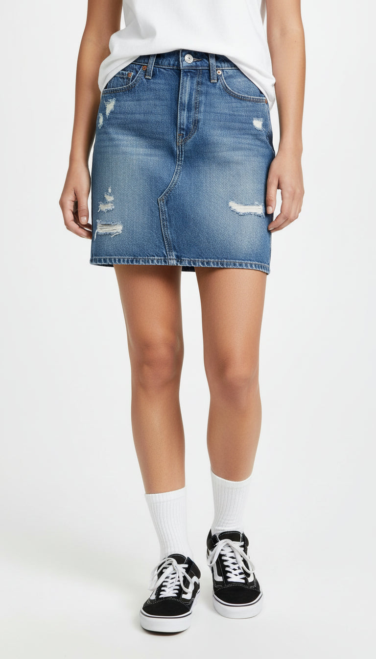 Pollera Levis Rise Middle Azul