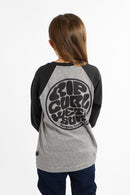 Remera Manga Larga Rip Curl Kids Te Ml Ranglan Wettie
