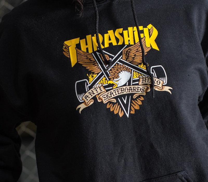 Buzo Thrasher Hoodie Eagledram Negro