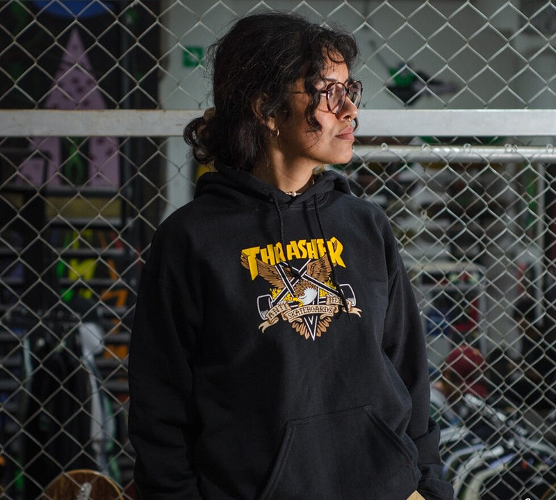 Buzo Thrasher Hoodie Eagledram Negro