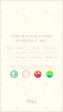 Chaleco Mibi Kids Monsters Neo Green