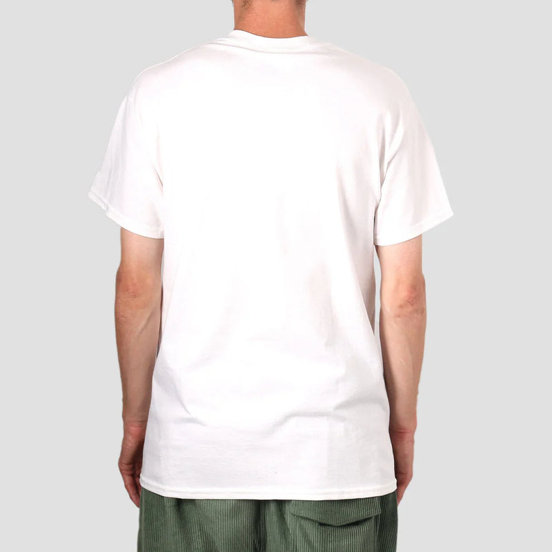 Remera Thrasher H Flame White Blanco