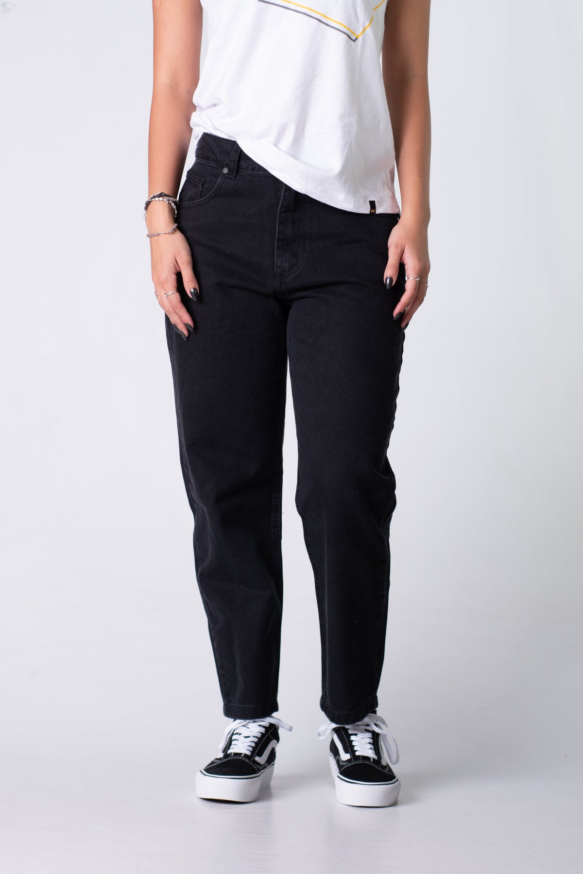 Jean Volcom Mujer Vol G Je Hi Mom Blue/Black