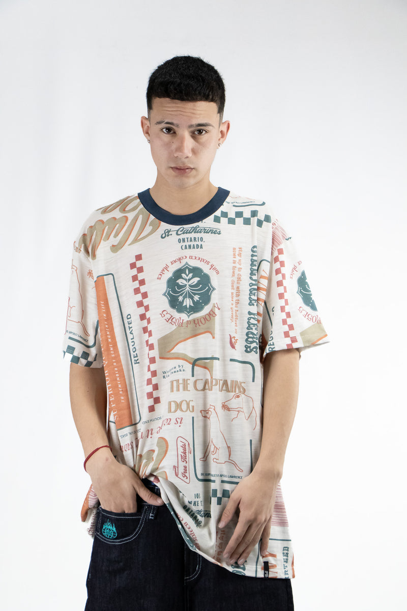 Remera Vulk Vintage Paper Tee Fullprint