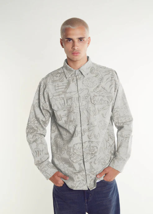 Camisa Vulk Unixes Demency Overshirt Sand