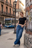 Jean Ocn Wide Leg Blue