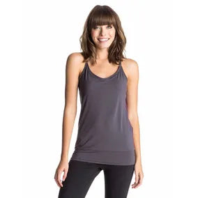 Musculosa Roxy Yoga Clarity Gris  (Producto De Outlet)