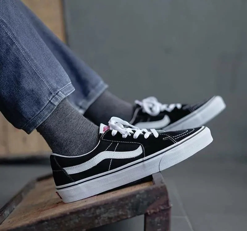 Zapatillas Vans Sk8 Low Black True White Negro