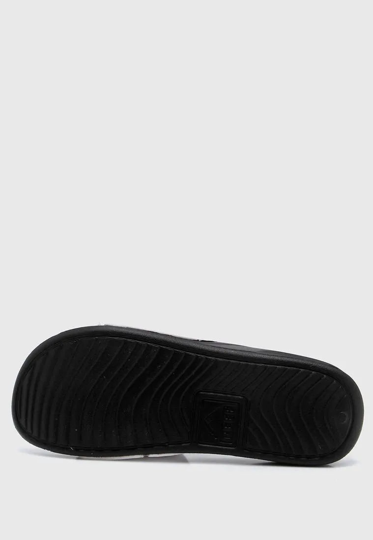 Ojotas Reef Slide Ul Negro Blanco