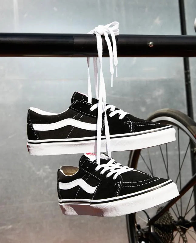 Zapatillas Vans Sk8 Low Black True White Negro