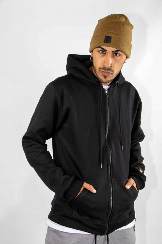 Campera Kingpin Canguro College Lisa Negro