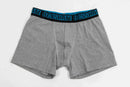 Boxer Ocn H Lycra Colors Gris Turquesa