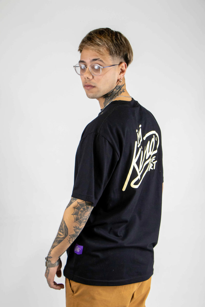 Remera King Of Art Urban Shirt Negro/Beige