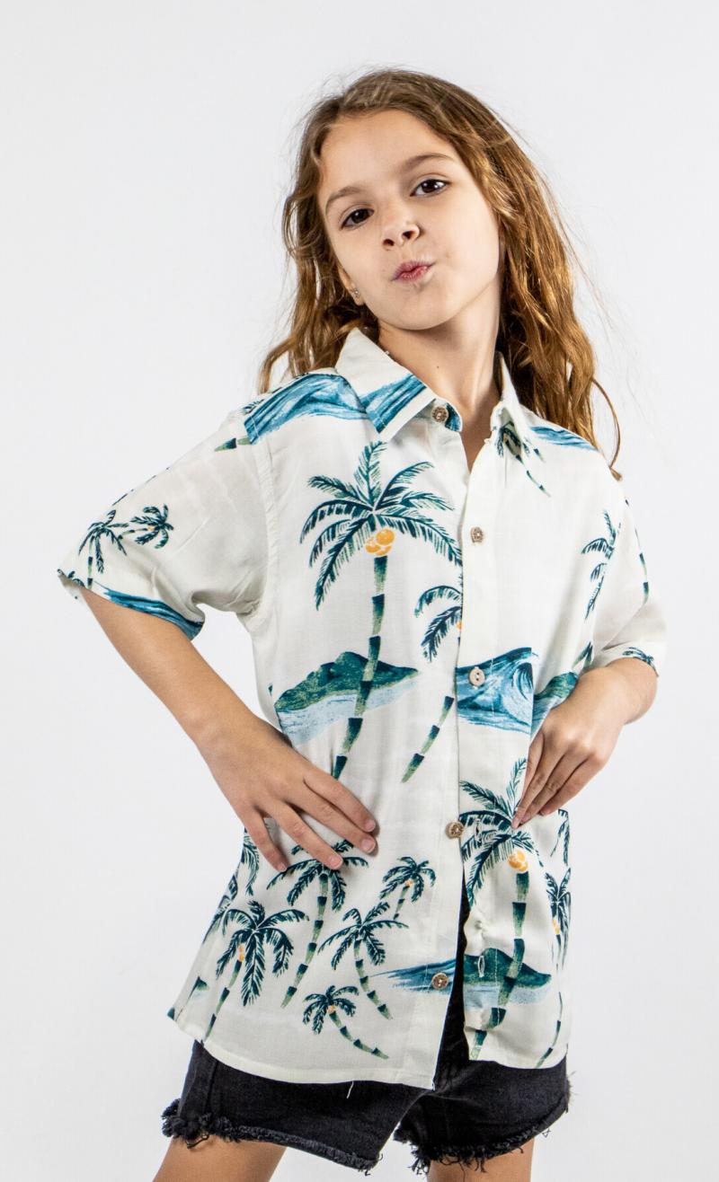 Camisa Ocn de KIDS N Malibu Palmeras/Cocos Unisex