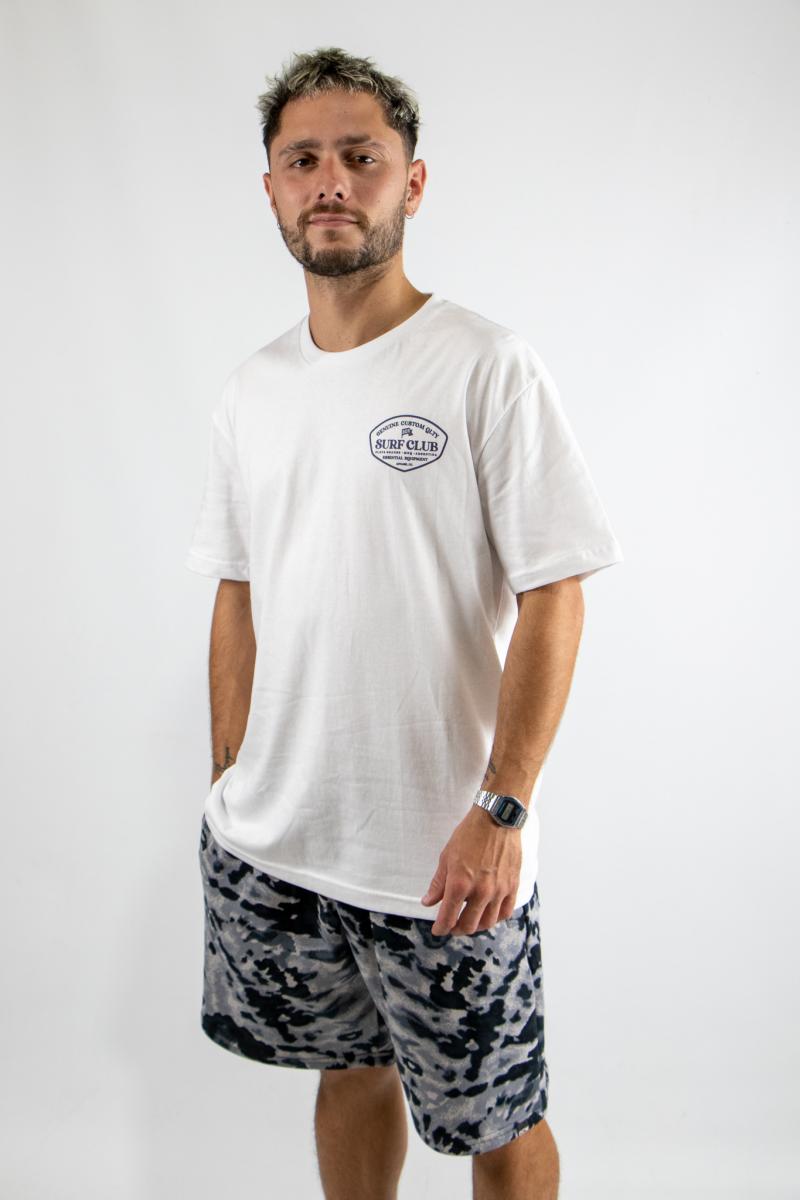 Remera Ocn Surf Club Blanca Rmc H Original 007