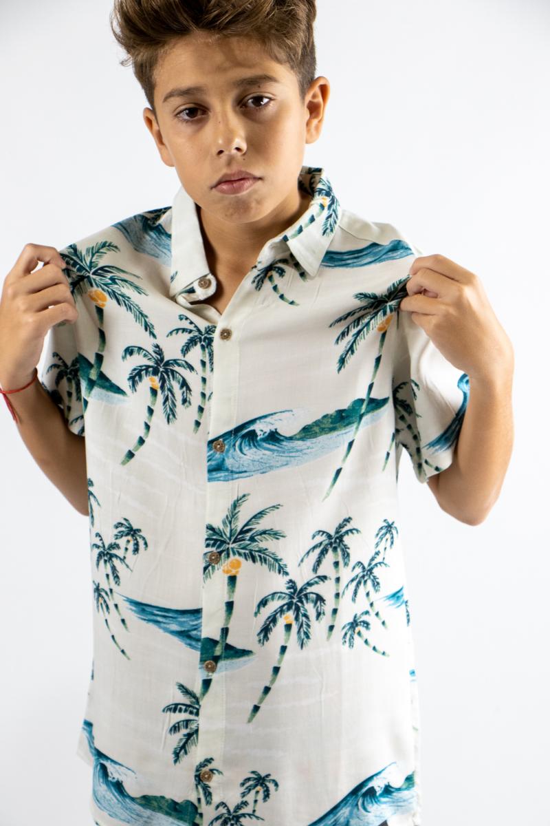 Camisa Ocn de KIDS N Malibu Palmeras/Cocos Unisex