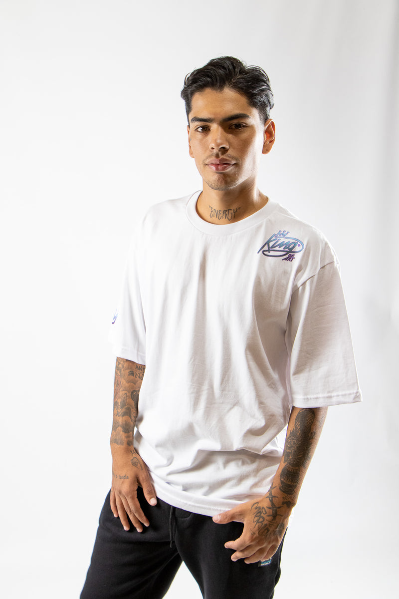 Remera King Of Art Rmc Hombre Urban Shirt Blanco 194