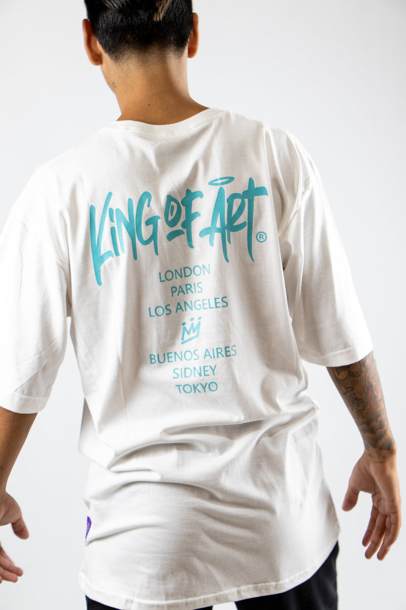 Remera King Of Art Rmc Hombre Urban Shirt Blanco