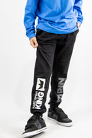 Jogging Kingpin Kids Black White And Grey Doble