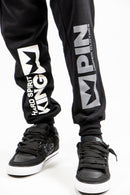 Jogging Kingpin Kids Black White And Grey Doble