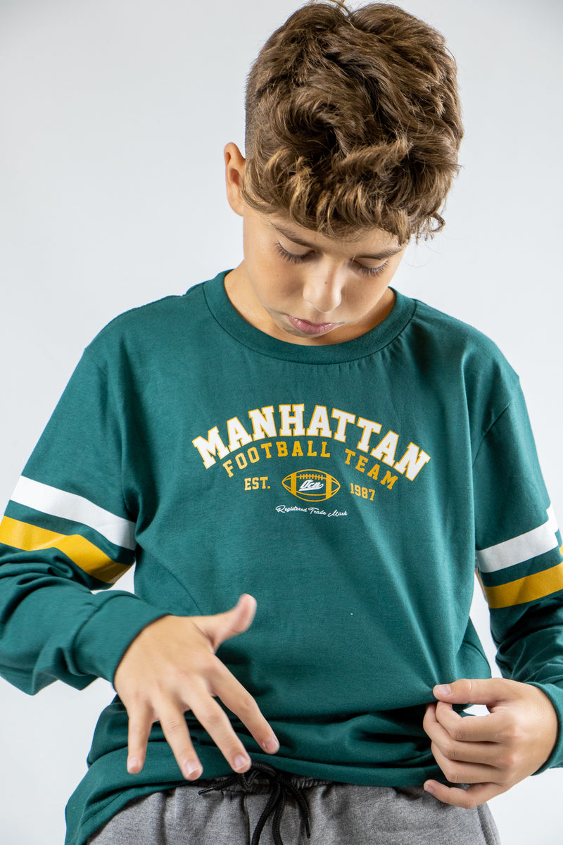 Remera Ocn Rml N System Verde Escoces 293 KIDS