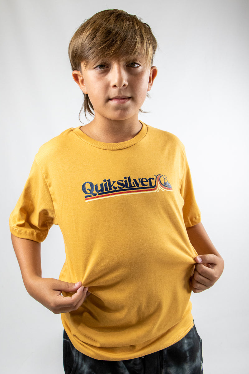 Remera Quiksilver Mc All Lined Up Amarillo KIDS