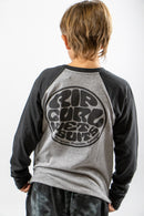 Remera Manga Larga Rip Curl Kids Te Ml Ranglan Wettie