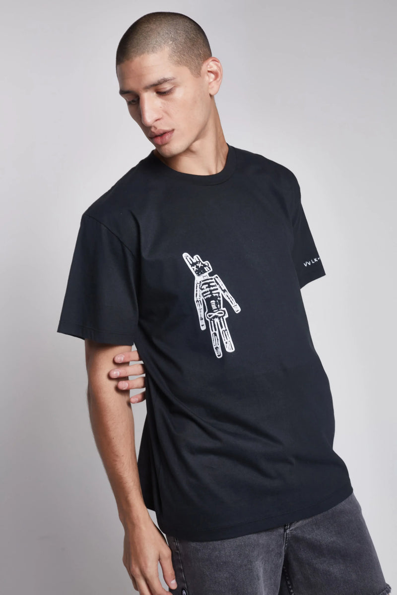 Remera Vulk Bunny Tee Negro