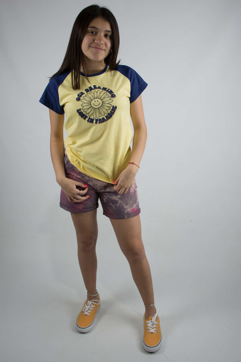 Remera Ocn Na Gilmore Pop Cream Azul