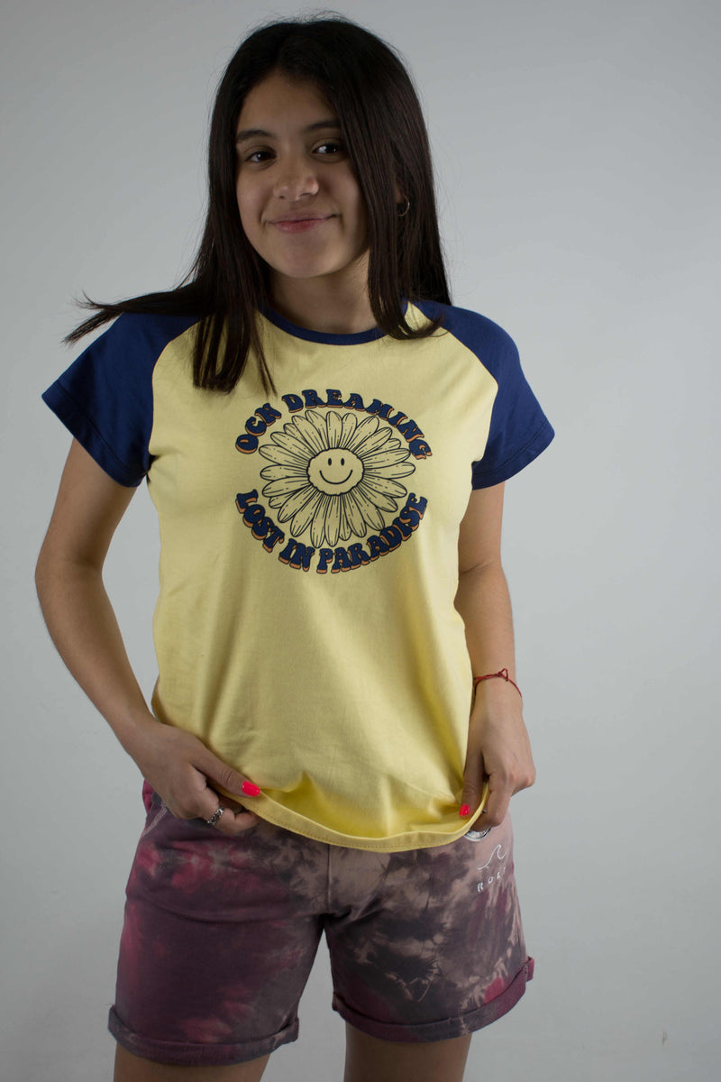 Remera Ocn Na Gilmore Pop Cream Azul