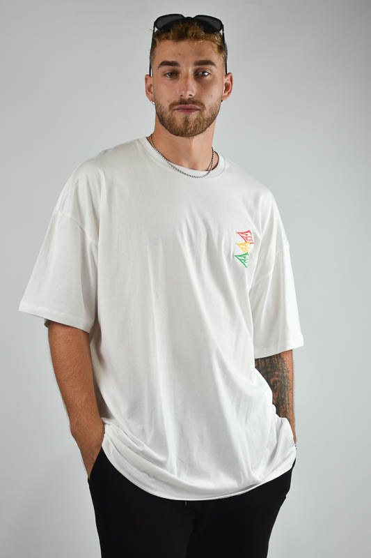 Remera Billabong Diamond Wave Over Tee Blanco