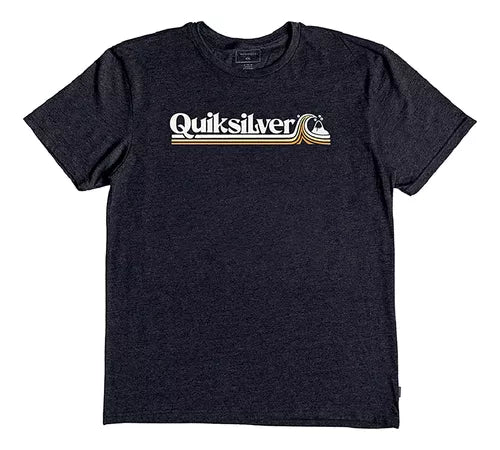 Remera Quiksilver Rem Mc All Lined Up (Neg) Gris oscuro