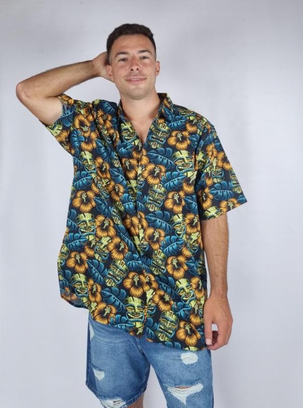 Camisa de Hombre OCN Marigot Totem Turques