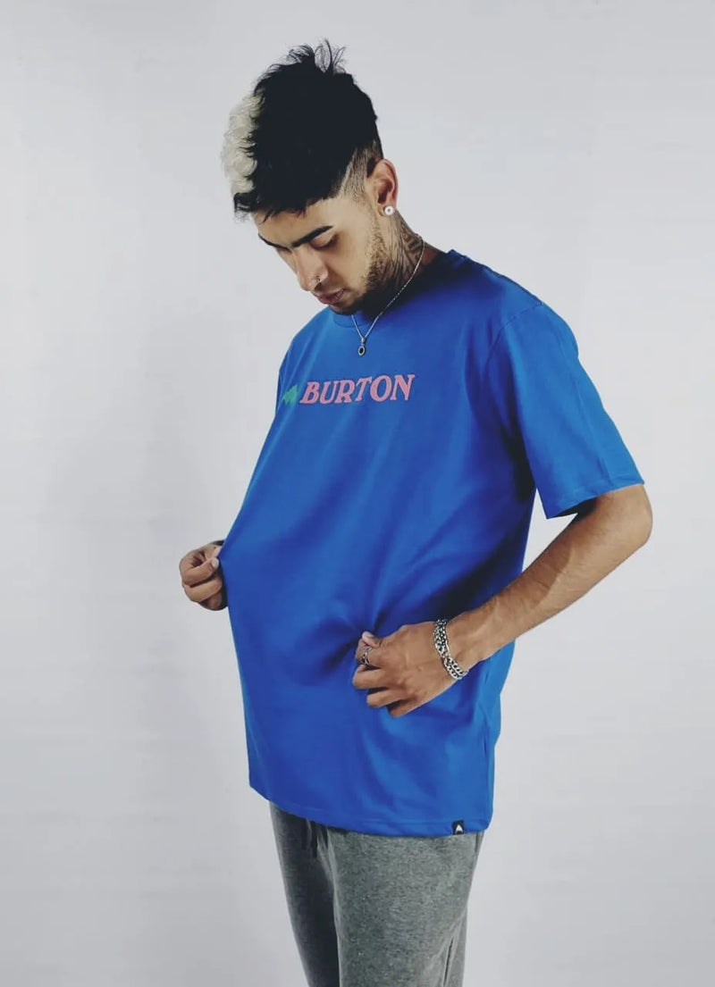 Remera Burton Corp Logo Horizontal Mtn Pop Azul
