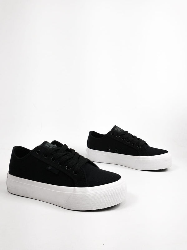 Zapatillas Dc Manual Tx Plataforma Negro Blanco