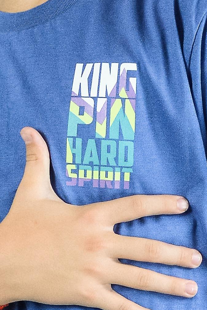 Remera Kingpin Rmc N King Diseño Corona In Letters Azul