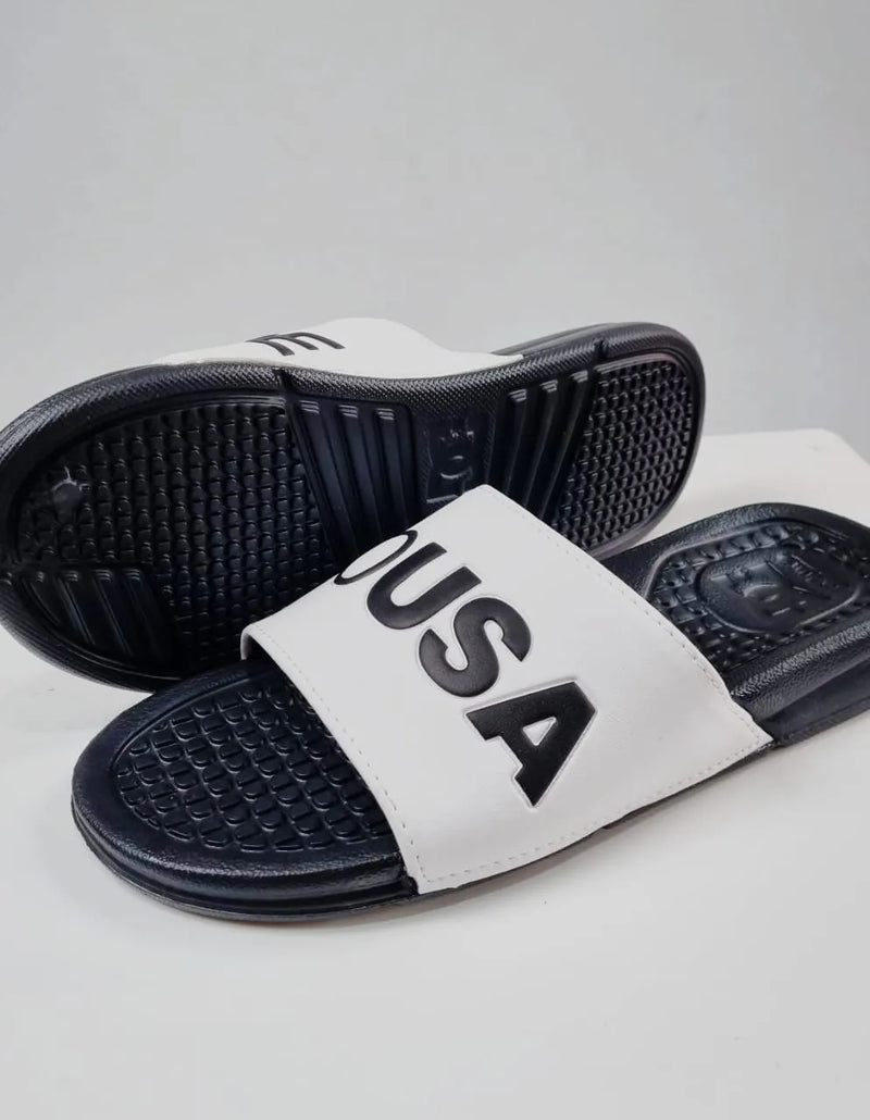 Ojotas DC Slide Wbk Negro Blanco